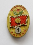 t119 UNGARIA COMUNISTA INSIGNA MILITAR DE FRUNTE locul I in stare foarte frumoasa