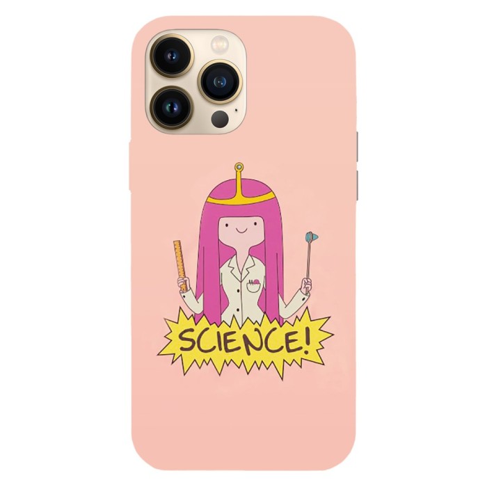 Husa compatibila cu Apple iPhone 14 Plus, Viceversa, model Princess Bubblegum make science Adventure time, Silicon, TPU