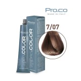 Vopsea de par profesionala 7/07 Blond deschis tutun 100ml