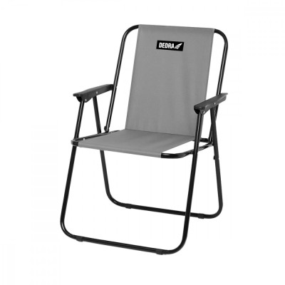 Scaun de camping si plaja, pliabil, 52x58x72 cm gri Dedra Greutate maxima 100 kg foto