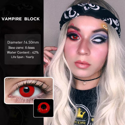 Lentile de contact colorate diverse modele cosplay -Vampire Block foto