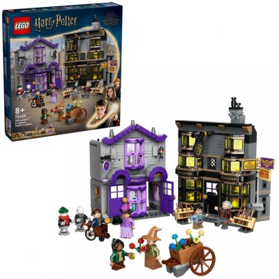 LEGO HARRY POTTER TM OLLIVANDER SI MAGAZINUL DE HAINE AL LUI MADAM MALKIN 76439 foto