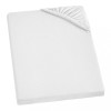 Husa de pat din tricot cu elastic, Tim, Alb