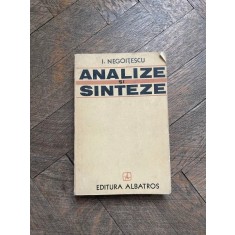 I. Negoitescu - Analize si sinteze