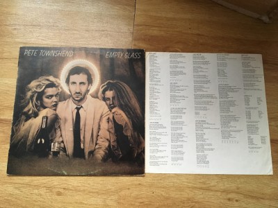 Pete Townshend ( THE WHO ) - Empty Glass (1980,ATCO,GREECE) vinil vinyl foto