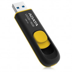 Memorie USB ADATA DashDrive UV128 16GB USB 3.0 black / yellow foto