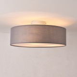 Lampa plafon Omaha G 3 x E27 gri [lux.pro] HausGarden Leisure