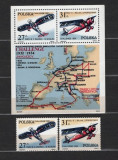 POLONIA 1982 - AVIATIE. TURISM AVIATIC. SERIE SI COLITA NESTAMPILATE, C12, Nestampilat