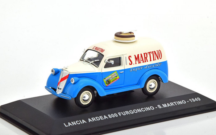 Macheta Lancia Ardea 800 Furgoncino &quot;S.Martino&quot; 1949 - IXO/Altaya 1/43