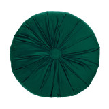 Perna decorativa cu nasture, 40 x 10 cm, poliester, forma rotunda, Verde