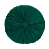 Perna decorativa cu nasture, 40 x 10 cm, poliester, forma rotunda, Verde, General