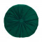 Perna decorativa cu nasture, 40 x 10 cm, poliester, forma rotunda, Verde