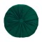 Perna decorativa cu nasture, 40 x 10 cm, poliester, forma rotunda, Verde