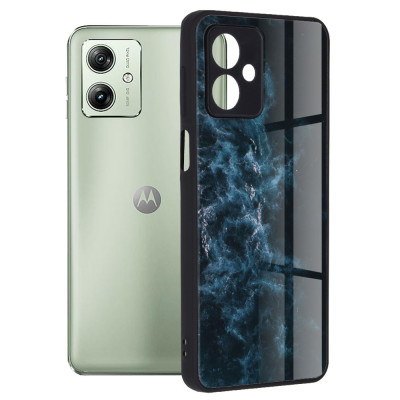 Husa pentru Motorola Moto G54, Techsuit Glaze Series, Blue Nebula foto