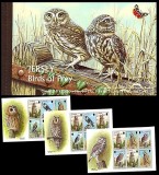 JERSEY 2001 FAUNA PASARI DE PRADA IN CARNET, Nestampilat