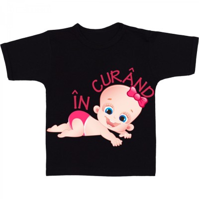 Tricou &amp;quot; In curand, roz &amp;quot; foto