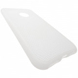 Husa silicon Mesh (retea) alb semitransparent pentru Apple iPhone 7