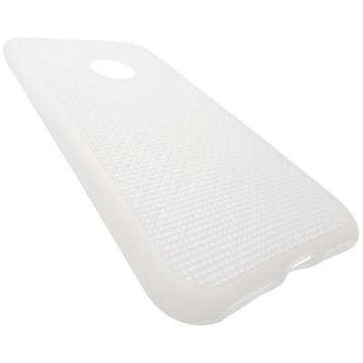 Husa silicon Mesh (retea) alb semitransparent pentru Apple iPhone 7 foto
