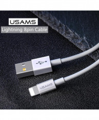 Cablu date usams lightning us-sj283 iphone x, xr, xs, xs max 1m alb foto
