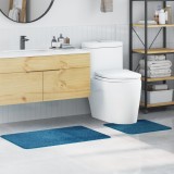 Set de 2 covorașe de baie vidaXL Albastru Polypropylen Antiderapant