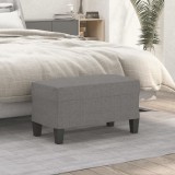 vidaXL Bancă, gri &icirc;nchis, 70x35x41 cm, textil