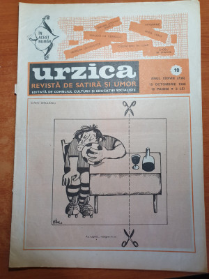 revista urzica 15 octombrie 1986 -revista de satira si umor foto
