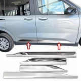 Set de 4 ornamente cromate din inox bandouri usi/portiere pentru Ford Tourneo Courier 2, Transit Courier din 2023