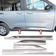 Set de 4 ornamente cromate din inox bandouri usi/portiere pentru Ford Tourneo Courier 2, Transit Courier din 2023