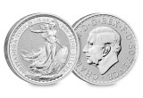 Marea Britanie 2026 - 50 pence Britannia, Charles, argint, 1/4 oz, UNC