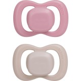 B.Box Natural Rubber 0-6m suzetă Berry/Blush 2 buc