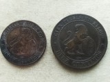 SPANIA-Set 2 -5 &amp; 10 CENTIMOS 1870