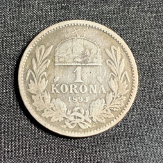 Moneda 1 coroana 1893 Austro-Ungaria argint