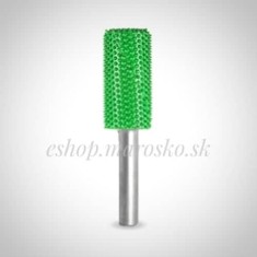 Tvar Dlh&yacute; Valec s Činn&yacute;m čelom pr-16mm stopka 6mm, Granulatie Saburr ASPRA - VERDE