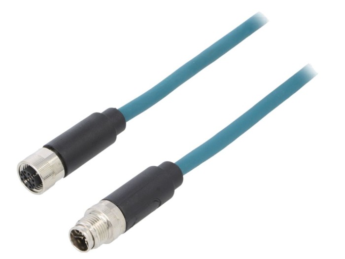 Cablu M12 X-ProfiNET, 8 pini, 3m