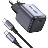 Incarcator Retea Cu Cablu USB-C UGREEN CD319, 30W, 3A, 1 x USB-C, Gri