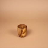 Pahar pentru țuica din lemn de măslin