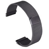 Cumpara ieftin Curea metalica compatibila Garmin Vivoactive 4, telescoape Quick Release, Milanese Loop, Negru