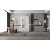 Dulap ZQW-032 MDF - 2U 2S, 100x50x200 cm, Alb