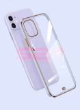 Husa Silicon Lavanda Apple iPhone 12 Mini, TPU Flexibil, Protectie Camera