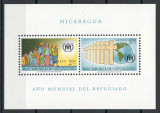 Nicaragua 1961 1257/58 bl 54 MNH - Anul Mondial al Refugiatilor, Nestampilat