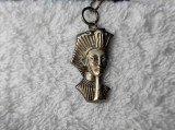 Argint MEDALION CLEOPATRA rar EGIPT 1900 splendid VECHI de efect pe Lant argint