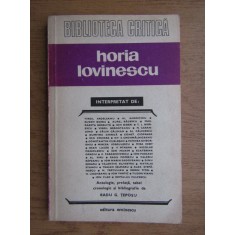 Radu G. Teposu - Horia Lovinescu