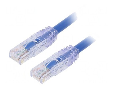 Patch cord TX6A 10Gig UTP Cat6a PVC 3m Albastru foto