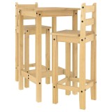 Cumpara ieftin Set mobilier de bar, 3 piese, lemn masiv de pin
