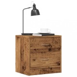 VidaXL Noptiere, 2 buc, lemn &icirc;nvechit, 40x30x40 cm, lemn prelucrat