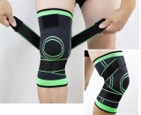 Genunchiera elastica ajustabila cu bretele elastice, bandaj pentru genunchi cu