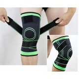 Genunchiera elastica ajustabila cu bretele elastice, bandaj pentru genunchi cu