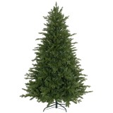 HOMCOM Brad de Crăciun Artificial cu 1821 Crengi, Brad de Crăciun Pliabil cu Bază Metalică, &Oslash;117x180 cm, Verde | Aosom Romania