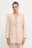Armani Exchange sacou de in culoarea bej, un singur rand de nasturi, uni, XW000464 AF12813