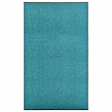 Cumpara ieftin Covoras de usa lavabil, cyan, 90 x 150 cm